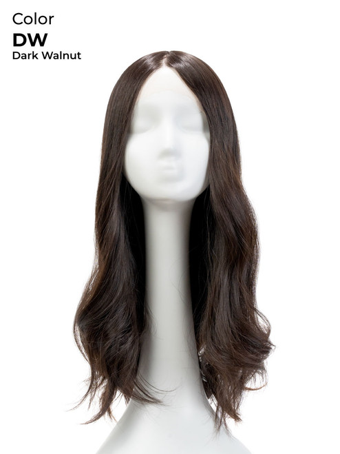 Sarah | 15"-18" Natural Color Kosher Sheitel | Invisible Injected Silk & Lace Front Luxury Jewish Wig