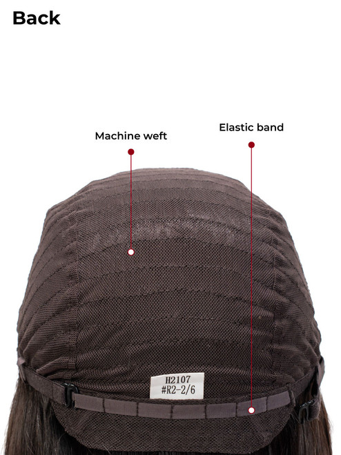 Sarah kosher sheitel — back view