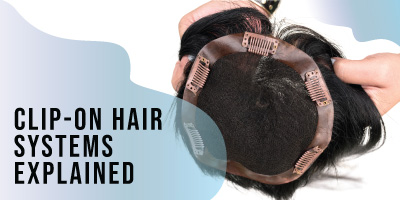 What is a clip-on hair system?