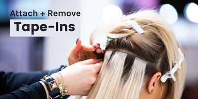 How to remove and reapply tape-in hair extensions