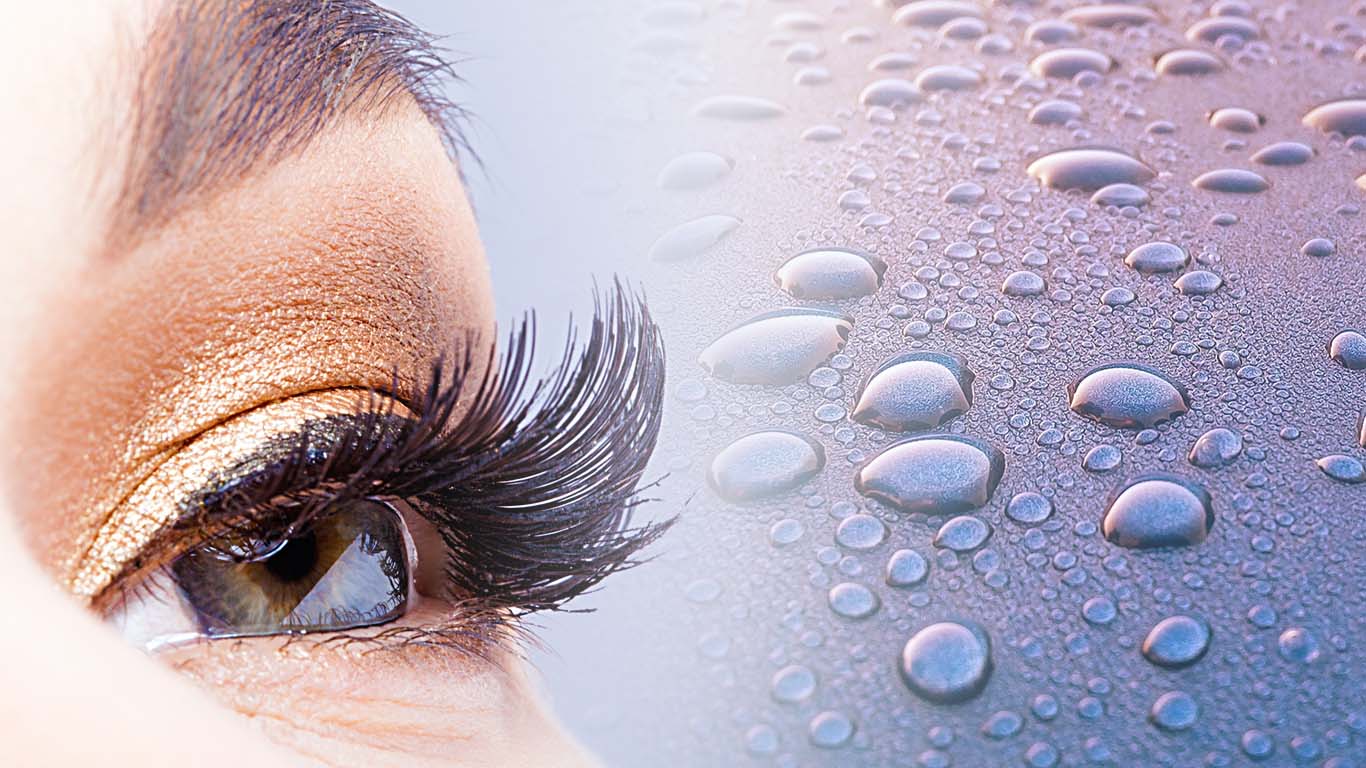 Waterproof eyelash extensions