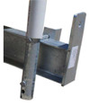 Closeup of Galvanized Guide Post Brackets Thumbnail Image