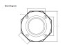 Base Diagram for Eaton Mariner Lighting Bollard Thumbnail Image