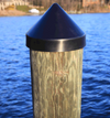 Black Cone Pile Cap On Piling Thumbnail Image