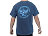 Back of Boat Lift Warehouse indigo blue round logo t-shirts Thumbnail Image