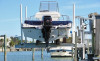 boat on a Single Track Elevator Boat Lifts Thumbnail Image