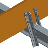 Galvanized Universal Bunk Bracket Kit Diagram Thumbnail Image
