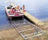 Pontoon boat on Roll-n-Go Pontoon Ramp System Thumbnail Image