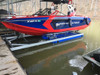 Red boat on Front Mount Boat Lift Thumbnail Image