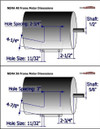 Diagram of difference between 48 frame and 56 frame motor Thumbnail Image
