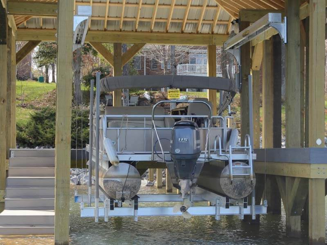 Tips for Raising and Lowering Your Pontoon Boat Lift Boat Lift Warehouse