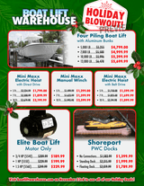 Boat Lift Warehouse Holiday Blowout Sale