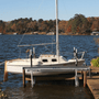 Sailboat on Galvanized 4-pile lift