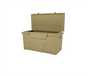 Tan TitanSTOR(tm) 4' Dock Box with lock set and mounting kit
