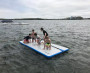 people on Inflatable Lake Float Mat