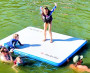 people on Inflatable Lake Float Mat