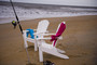 Curved Adirondack Chair on the beach