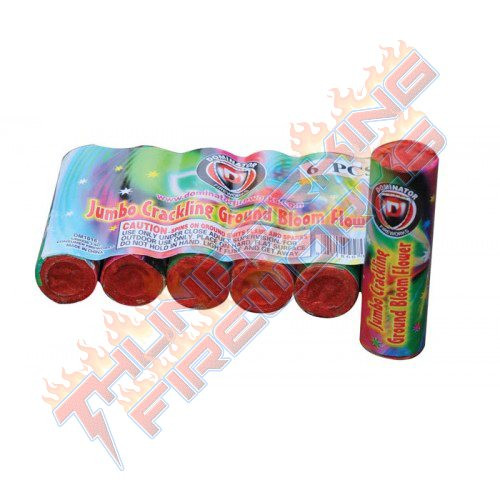 Jumbo Crackling Ground Bloom Flower 6/Pk - ThunderkingFireworks.com