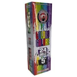 Colors Galore 1.75 Inch 24ct Canister Shells