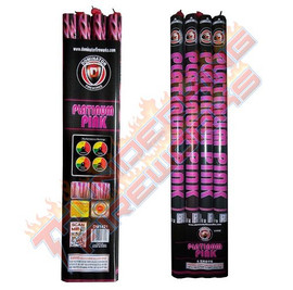 Platinum Pink 5-Ball Roman Candles 4pk