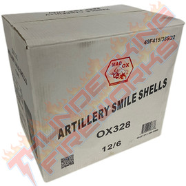 Wholesale Fireworks Smiley Face Artillery Shells Case 12/6