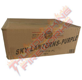 Wholesale Fireworks All Purple Sky Lantern Case 50/1