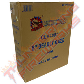 Wholesale Fireworks Deadly Gaze 5" Canister Shells Case 4/24