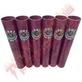 1.75" Premium Purple Fiberglass Mortar Tubes (6-Pack)