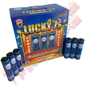 Cody B Pyrotechnics Lucky 7s 7 inch Canister Shells 24pk