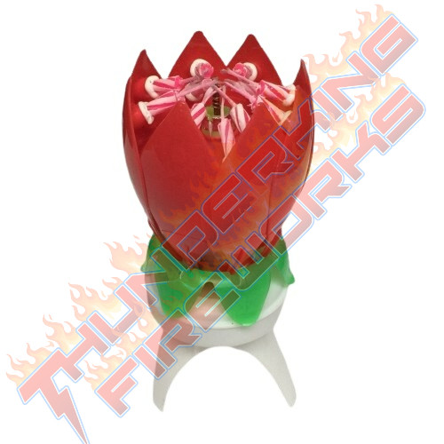 14 Flame Musical Rotating Sparkler Birthday Candle