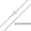 12 pcs Cable Chains Your choice of Sterling silver or Rhodium plate + Made in USA 18 inches (1.5MM) Will not Fade or Tarnish