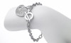  Heart Bracelet Made with Swarovski Crystals- Sterling Silver Overlay