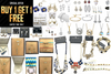  Buy One Get One Free!- 50 pcs of  the Top Selling Jewelry  -All The Best Hand picked