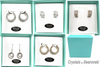 50 Pair Swarovski Crystal Earrings  in Tiffany Blue  Gift Box- LOTS STYLES!