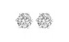  2 CTW CRYSTAL  stud earrings made with Swarovski Stones