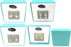 12 Pair Swarovski Crystal Earrings  in Tiffany Blue  Gift Box- LOTS STYLES!