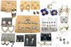 100 pair of 23 different Name Brand & Designer Earring Lot- Below Wholesale !!  Only $ 2.49 Pair 