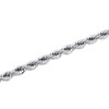 14 KT WHITE GOLD OVERLAY ROPE LINK BRACELET- 8 INCHES LONG- 6 mm wide -MADE IN USA 