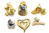 50  Vintage Danecraft + AJC Brooches - 50 DIFFERENT STYLES