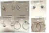  24 pair closeout Earrings -24  different Styles - Only .75 Cents A Pair