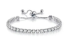 12 Tennis Slider  Bracelets  Sterling Silver  overlay made with Swarovski Elements #1 BEST SELLER