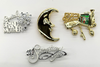 100 Vintage Danecraft  + AJC Brooches Deadstock  1980's + 1990's - 50 different styles 
