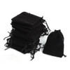 100 pieces  Black Velvet Drawstring Pouches  2.8 L x 2.00 inch W   Great quality 
