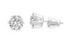 50 pair Cubic Zirconia Earrings in Beautiful Gift Box- 2 Carat T.W. Choice  of Gold or Silver 