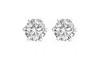 50 pair Cubic Zirconia Earrings in Beautiful Gift Box- 2 Carat T.W. Choice  of Gold or Silver 
