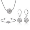3 Piece Fireball Set Necklace, Earrings, Bracelet  made with Swarovski Crystals