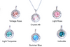 20 Halo Necklaces New + Hottest Swarovski Colors