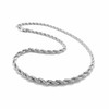 ROPE CHAINS White Gold overlay -24 inches long -6 mm wide - Made in the  USA 