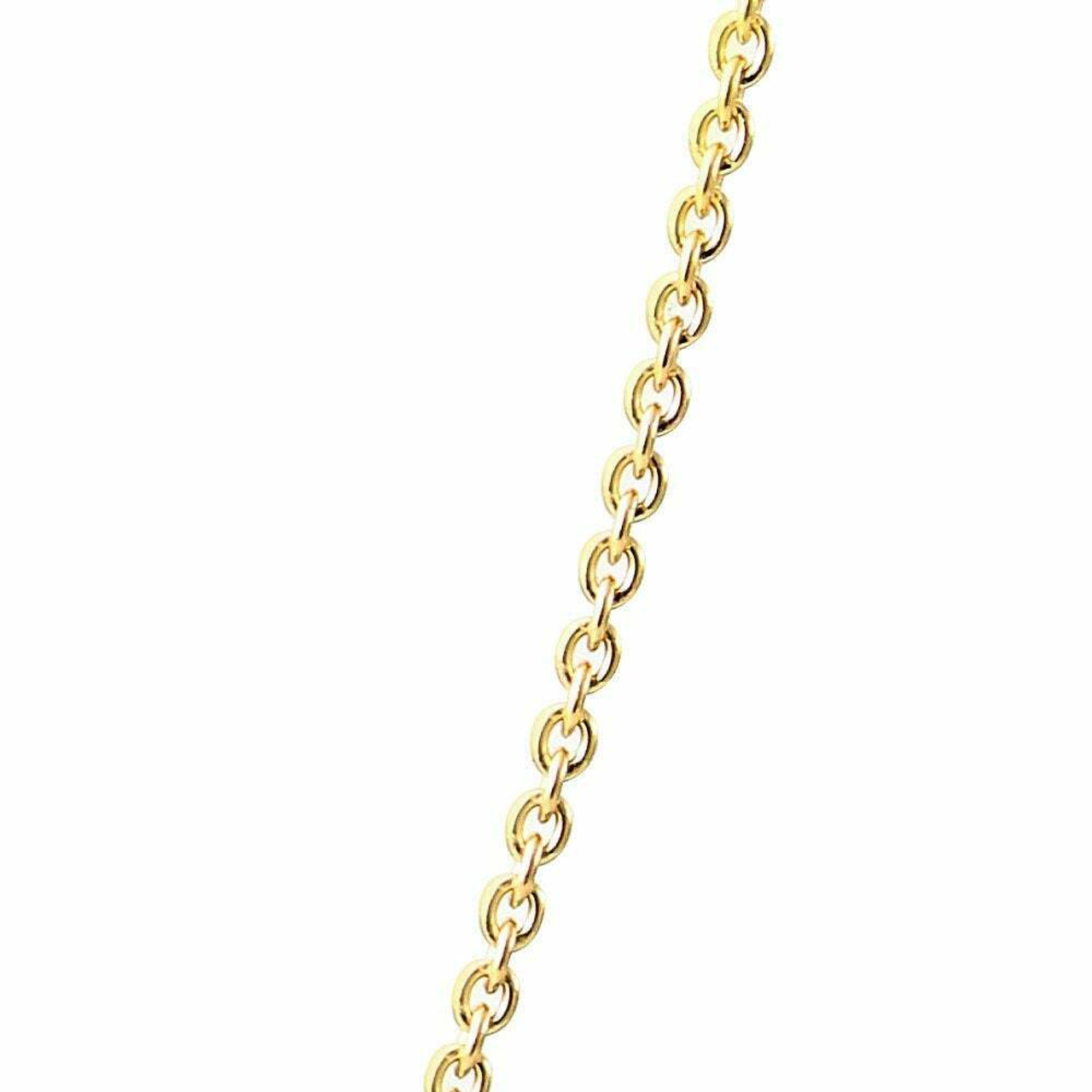 Wholesale 12 PCS Gold Plated Brass Flat Cable Chain Finished Necklace  Chains Bulk for Jewelry Making (18 Inch(1.5MM))