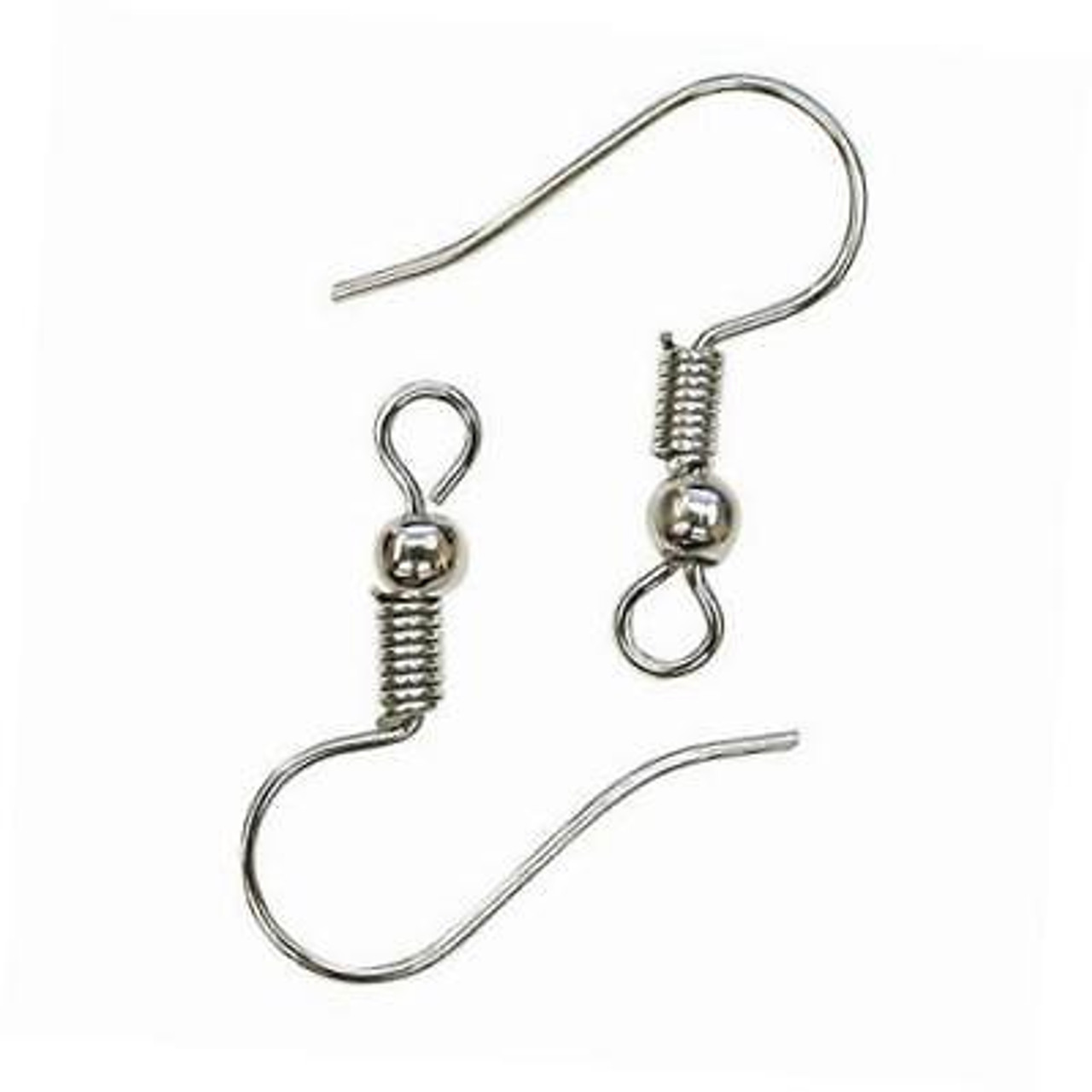 1,000 pcs surgical steel ball coil earring hooks fish hooks ear